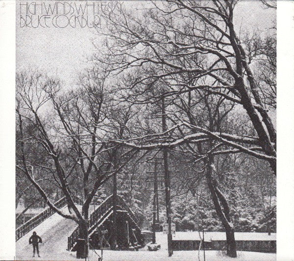 Black and white album cover depicting snowy trees and a distant figure.