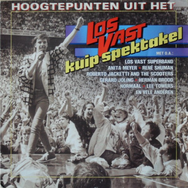 Vinyl record cover for “Los Vast” featuring a crowd and basketball player.