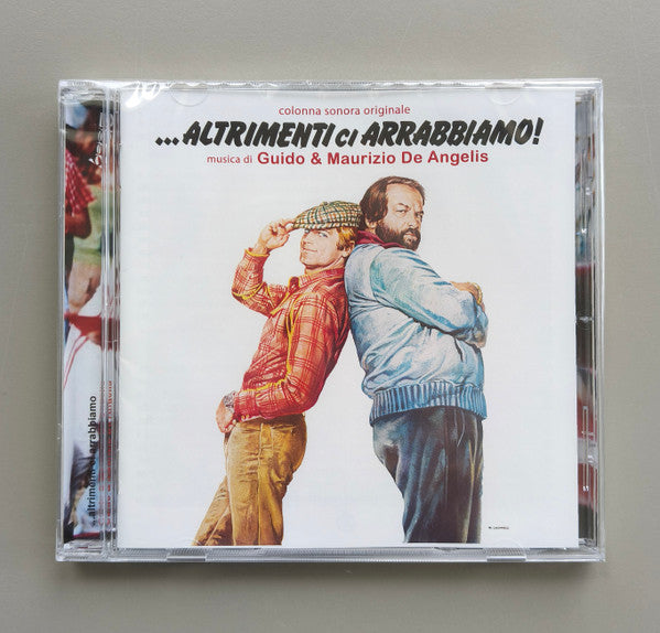 CD case featuring painted image of two men in casual clothing.