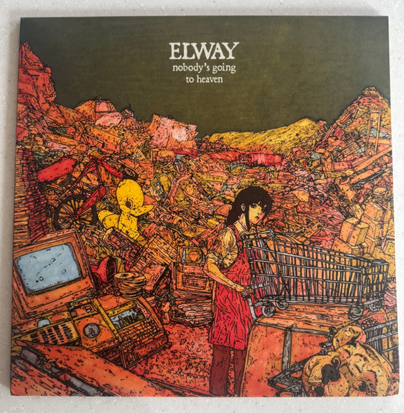 Vinyl record cover: illustrated scene with figures amidst debris.