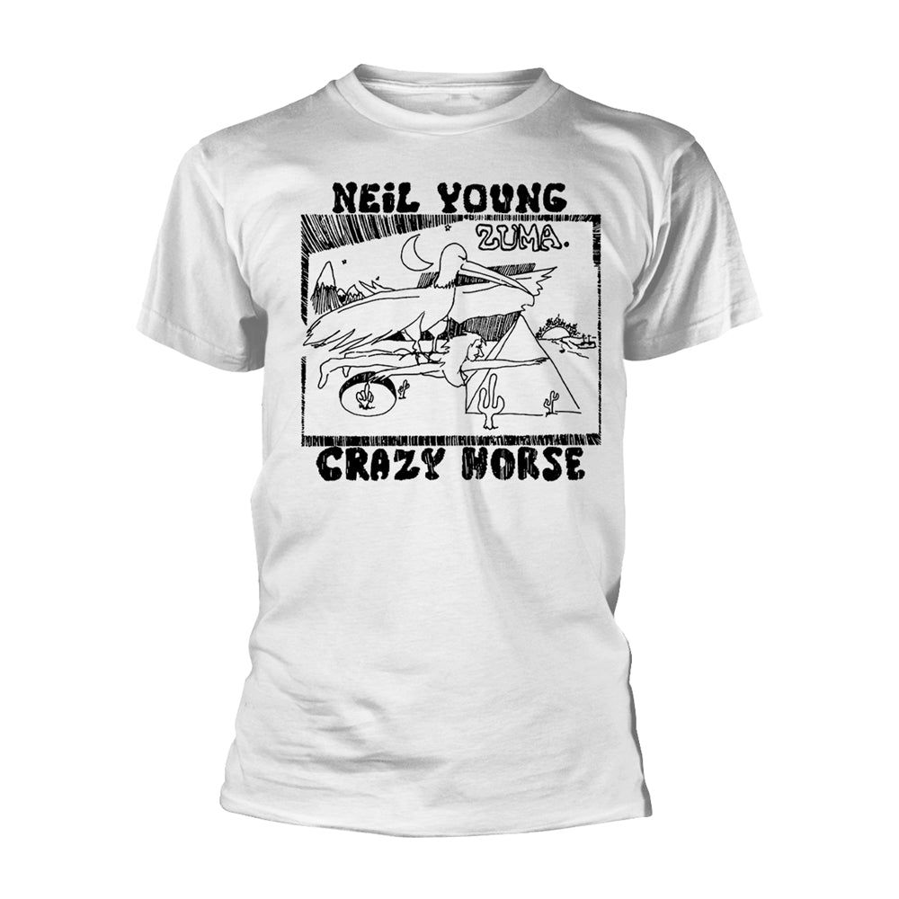 Neil Young 'Zuma' (White) T-Shirt (Large)