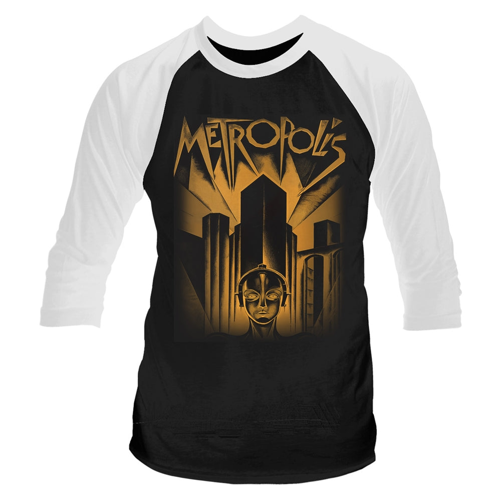PLAN 9 - METROPOLIS Baseball Long-Sleeved T-Shirt - Black - L