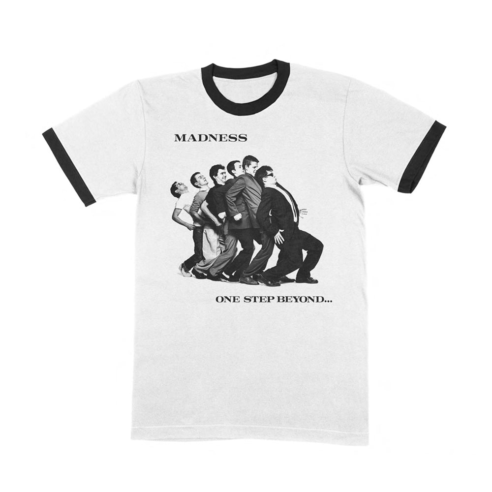 Madness 'One Step Beyond' (White) Ringer T-Shirt (xx-Large)