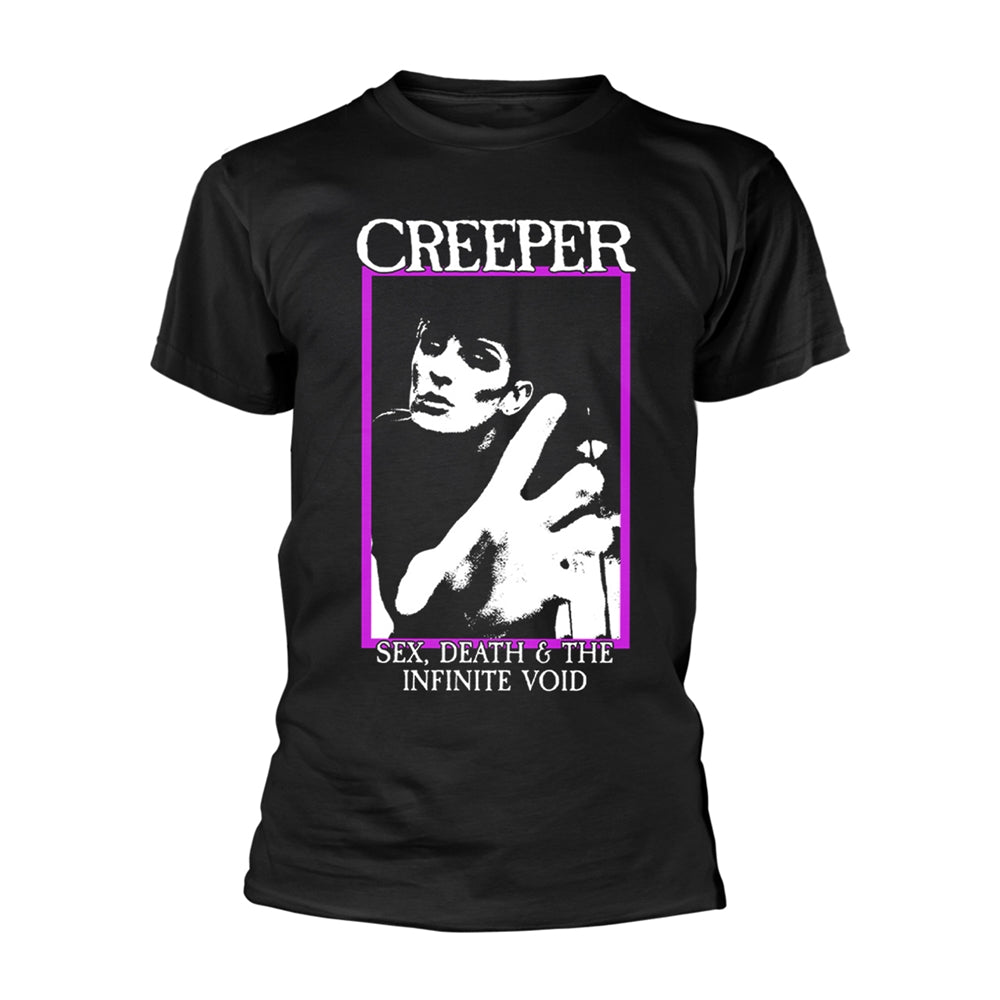 Creeper T Shirt Sex Death & The Infinite Void Band Logo Official Mens Black M