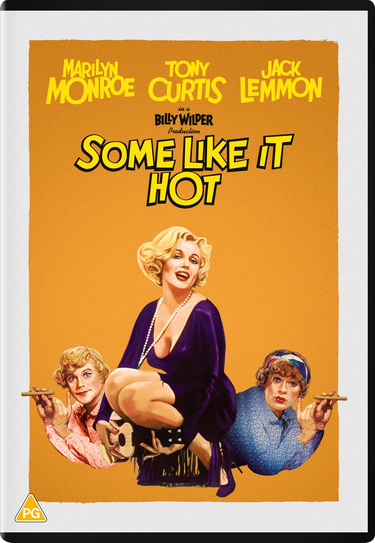 Some Like It Hot" DVD cover featuring Marilyn Monroe and co-stars.