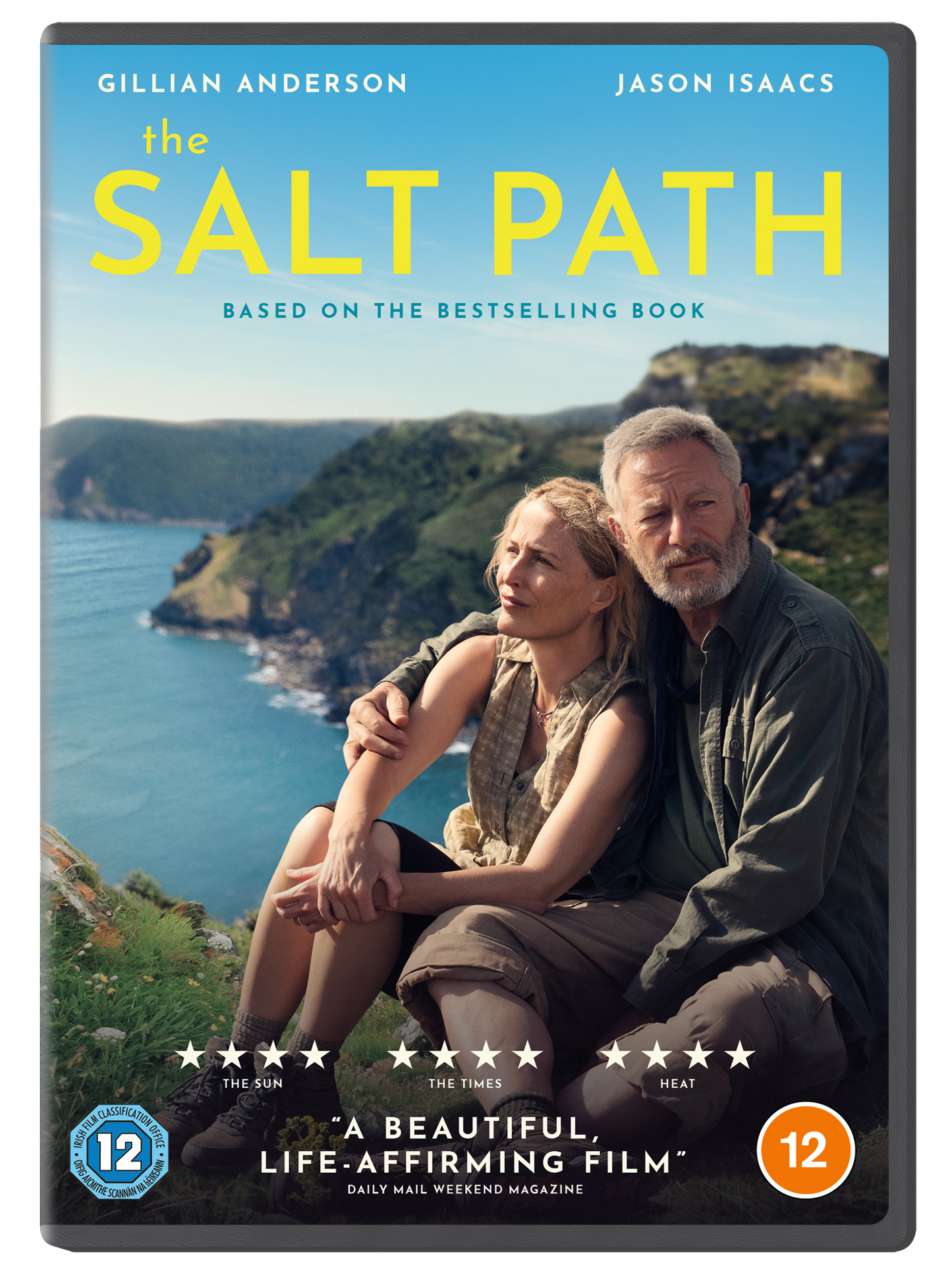 DVD cover for "The Salt Path" featuring Gillian Anderson and Jason Isaacs.