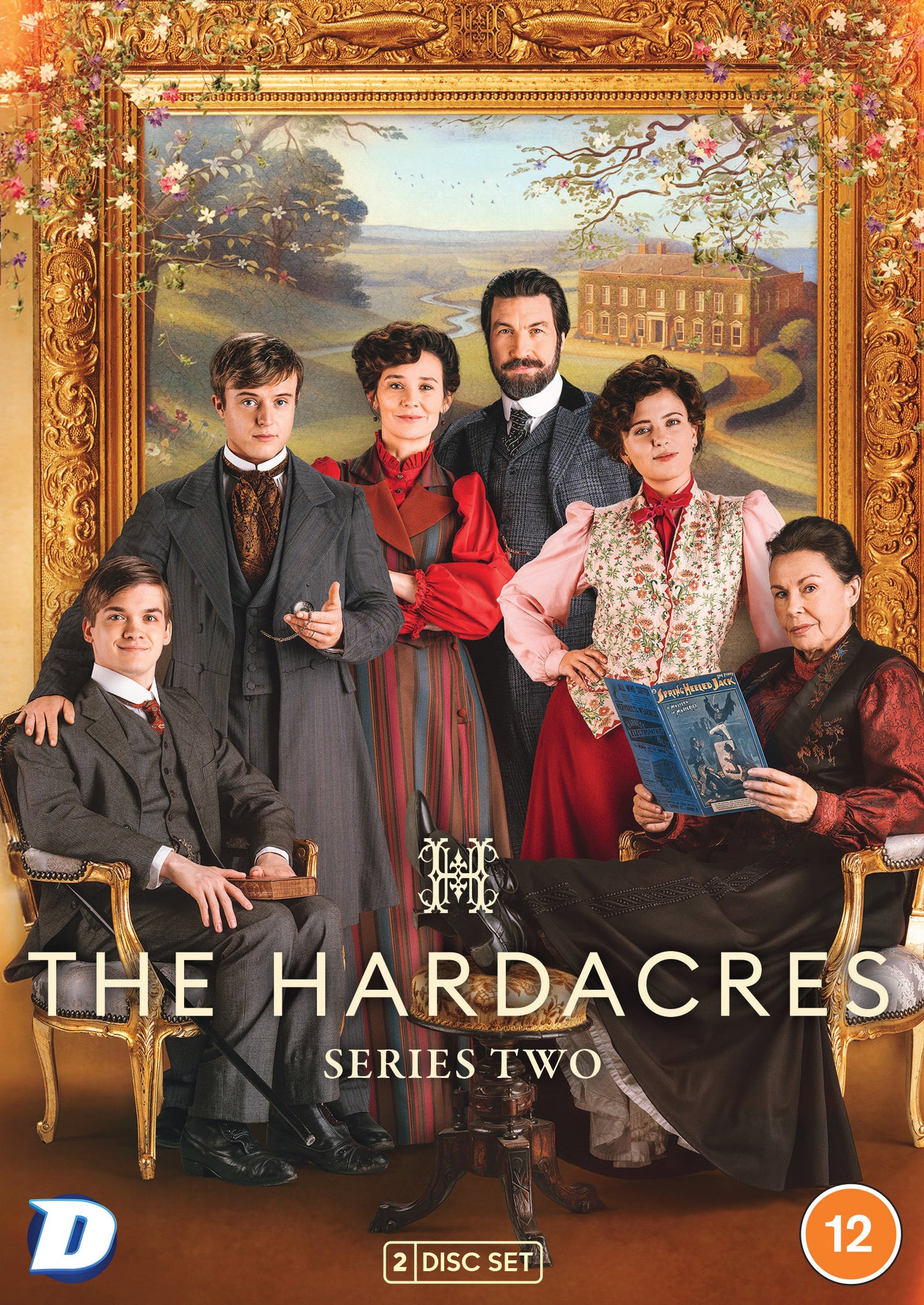 The Hardacres" Series 2 DVD cover featuring a family portrait in front of a mansion.