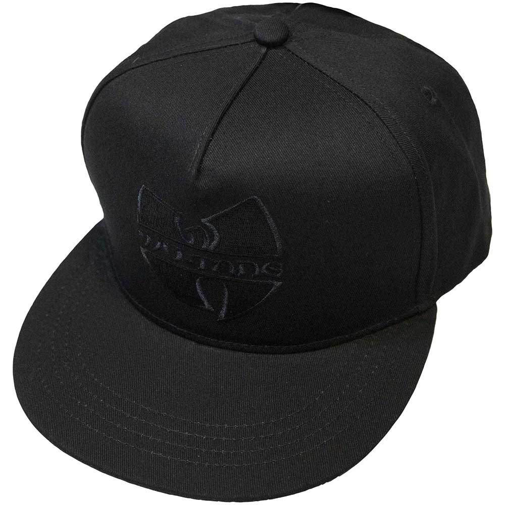 Wu-Tang Clan Unisex Snapback Cap: Black Logo