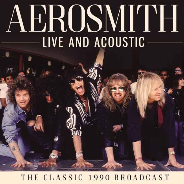 Aerosmith live acoustic CD in jewel case, barcode on back cover.