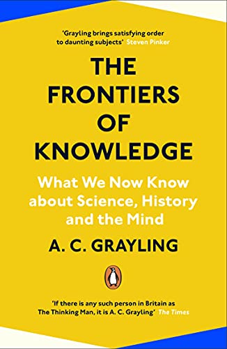 Yellow book cover with bold black text: "The Frontiers of Knowledge.