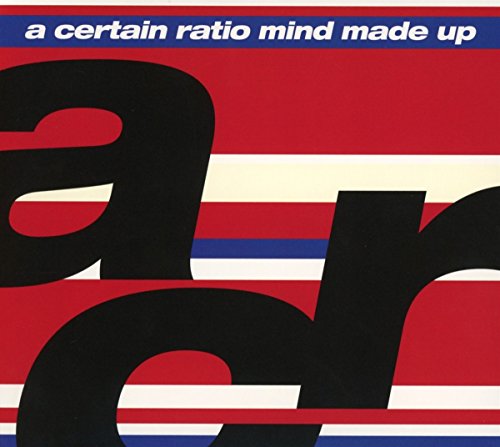 Red album cover with large black and white text: "a certain ratio".