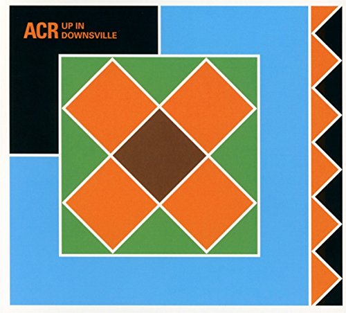 CD cover for A Certain Ratio’s “Up In Downsville” with geometric patterns.