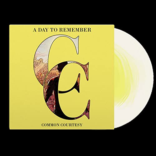 A Day to Remember" vinyl record with yellow swirl and ornate "C" cover.