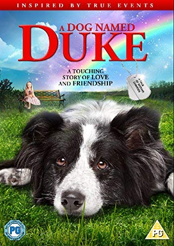 DVD cover for "A Dog Named Duke" featuring a dog and girl.
