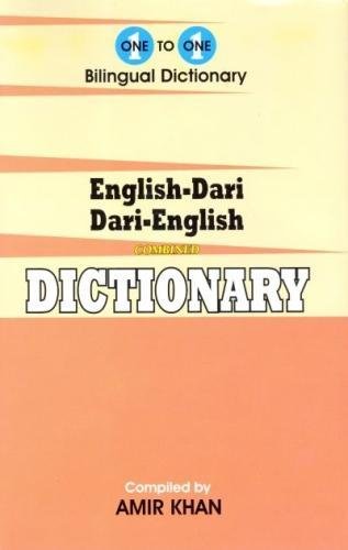 Cover of a bilingual English-Dari and Dari-English dictionary.