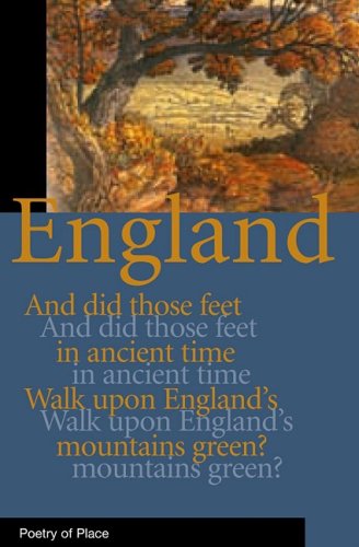 Book cover: "England (Poetry of Place)" with autumn landscape and text.