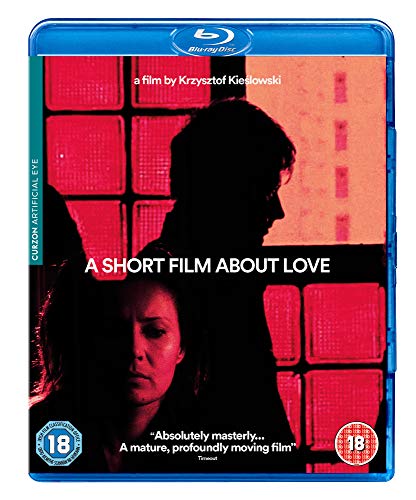 Blu-ray cover for “A Short Film About Love” featuring silhouetted figures.