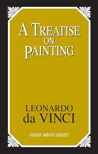 Gold book cover with title “A Treatise on Painting” by Leonardo da Vinci.