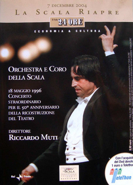 DVD cover for “A Tribute To Mirella Freni” featuring Riccardo Muti conducting.