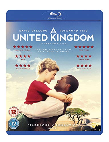 A United Kingdom" Blu-ray cover with David Oyelowo and Rosamund Pike.