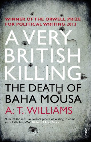 Book cover: "A Very British Killing" with bullet hole imagery.