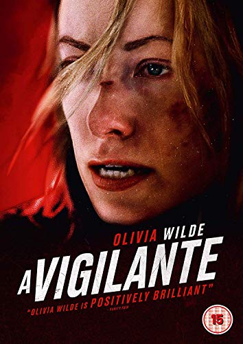 "A Vigilante" DVD cover featuring Olivia Wilde with bruises on her face.