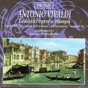 Vivaldi CD cover with a Venetian canal scene and gondolas.