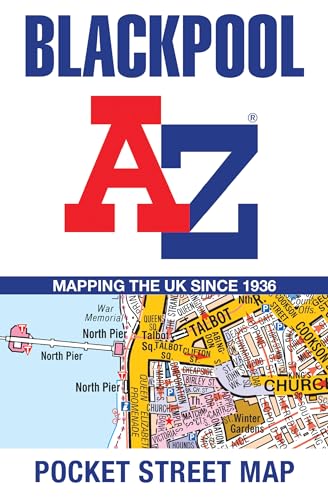 Blackpool A-Z Pocket Street Map cover with street detail and coastline.