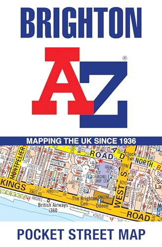 Brighton A-Z Pocket Street Map cover with street detail and logo.