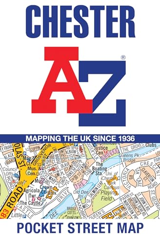 Chester A-Z Pocket Street Map cover with street detail imagery.