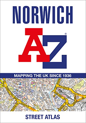 Norwich A-Z Street Atlas cover with large lettering and map detail.