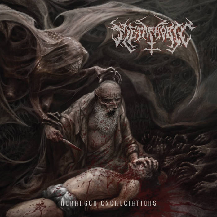 Dark, detailed album cover depicting a distressed figure and distorted imagery.