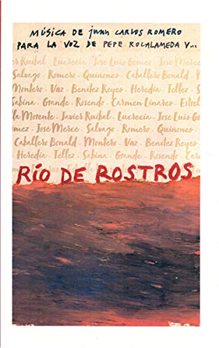 CD cover for "Rio De Rostros" with painted text and abstract colors.