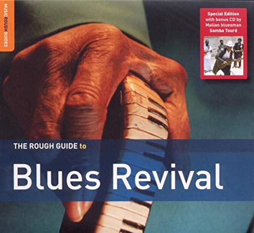 CD cover for “The Rough Guide to Blues Revival” with hands on keys.