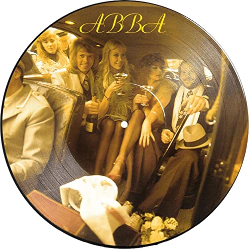 ABBA vinyl record with a photo of the band in a car.