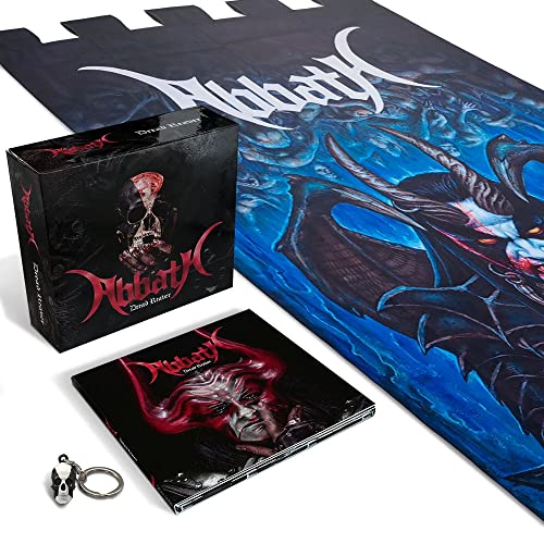Black and red “Abbath - Dread Reaver” deluxe CD box set with artwork and keychain.