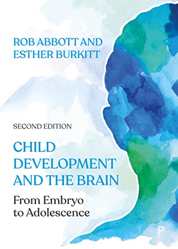 Book cover: "Child Development and the Brain," second edition, watercolor design.