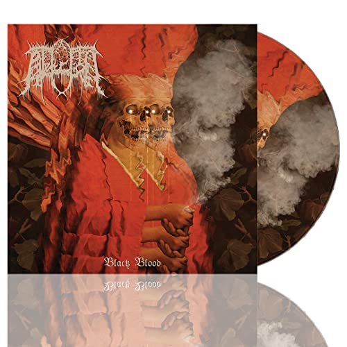 CD cover art: skull-faced figure in red robes with smoky background.