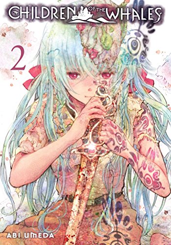 Manga cover of a girl with long blue hair holding a rusted sword.