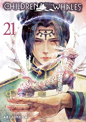 Manga volume 21 cover featuring a young man and a fantastical creature.