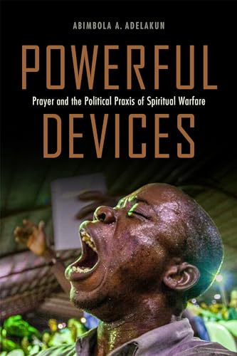 Book cover featuring a sweating man praying intensely with the title Powerful Devices.