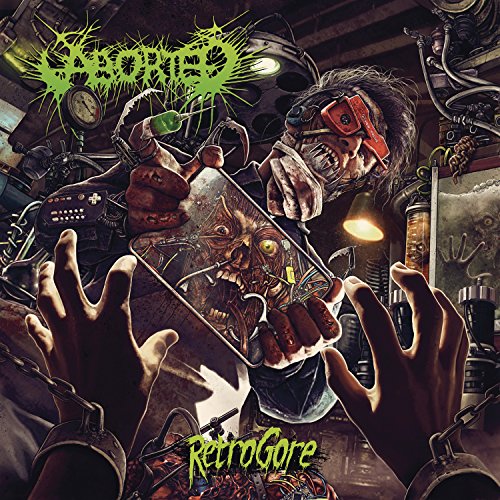Album cover art depicting a grotesque, gore-filled scene with a man in a surgical setting.