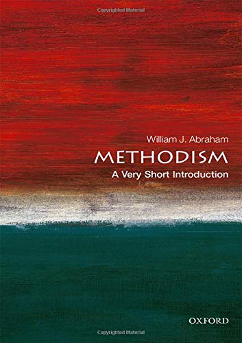 Book cover: "Methodism: A Very Short Introduction" with red and green abstract art.