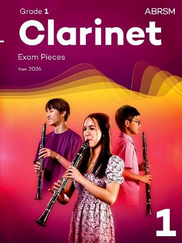 ABRSM clarinet exam pieces Grade 1 cover with three young musicians.