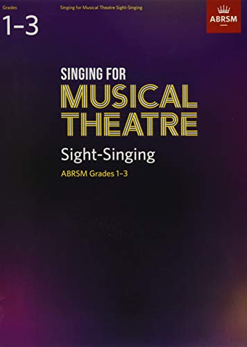 Purple cover of "Singing for Musical Theatre Sight-Singing" ABRSM Grades 1-3.