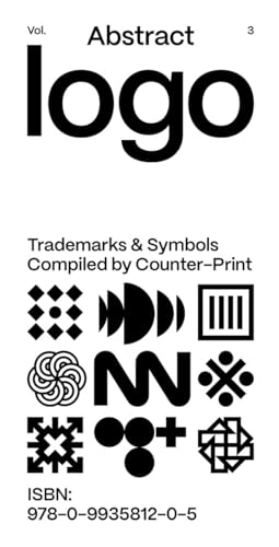 Black and white abstract logo designs arranged on a white background.