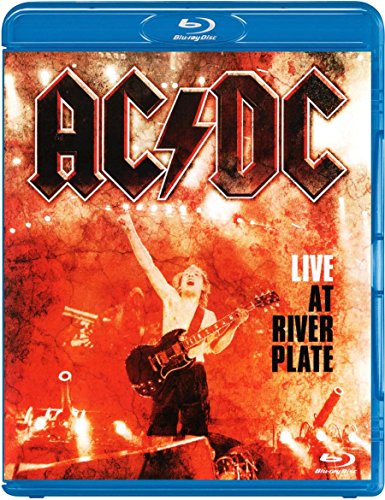 AC/DC “Live At River Plate” Blu-ray case with guitarist image.
