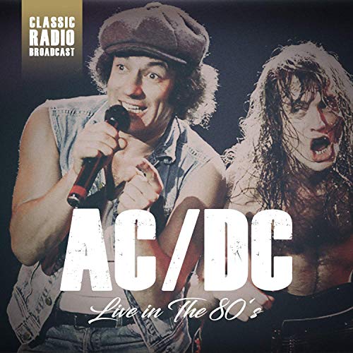 AC/DC album cover featuring Brian Johnson and Angus Young in concert.