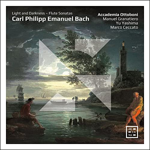 CD cover with a dark landscape painting and text: "Light and Darkness.
