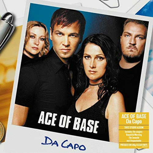Ace of Base album cover, “Da Capo,” featuring three band members.